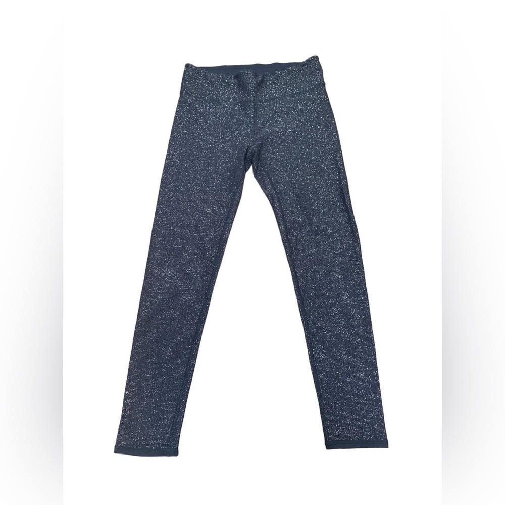 Aerie Navy metallic details Crop Leggings Sz Medium